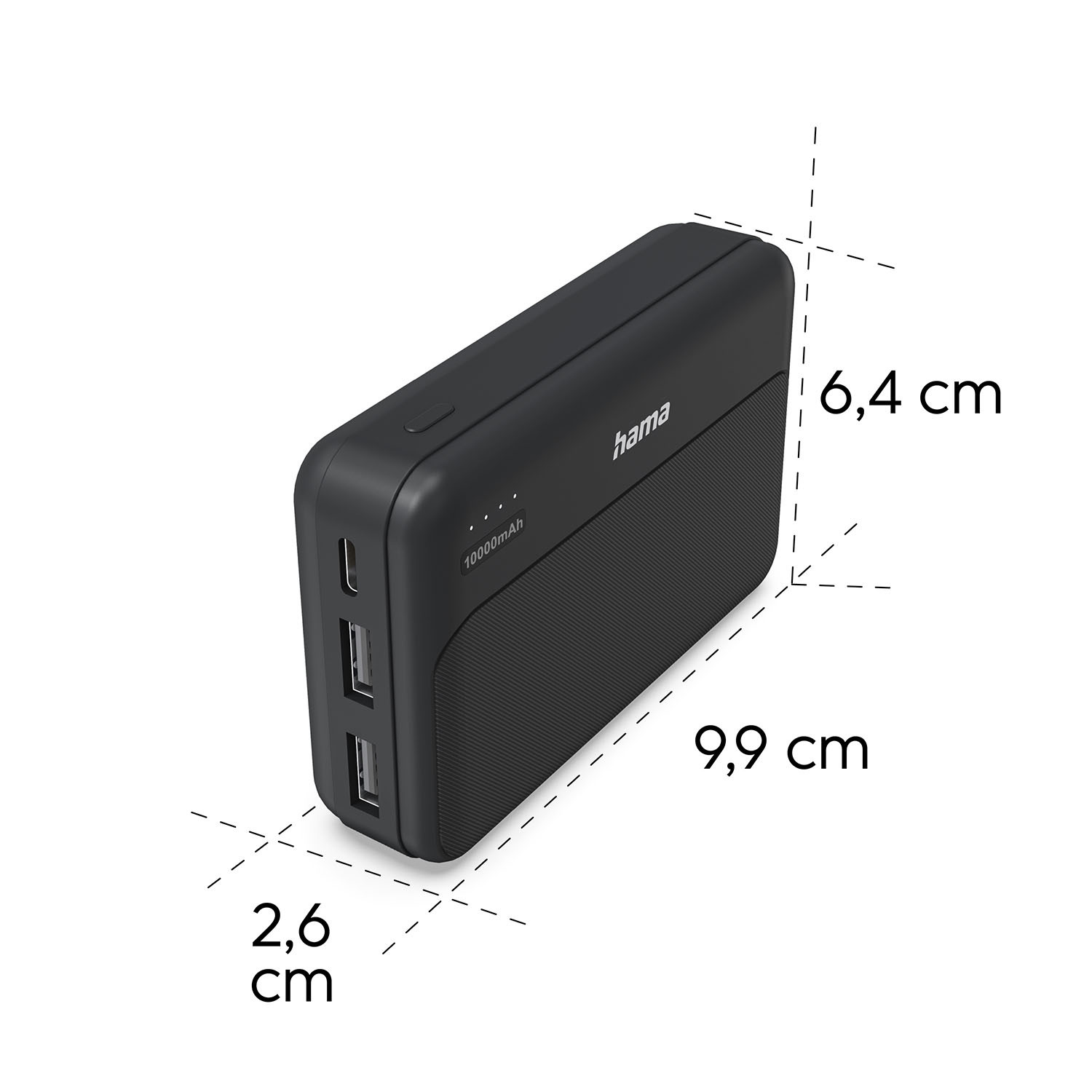 HAMA Powerbank Pocket 10000mAh Anthracite