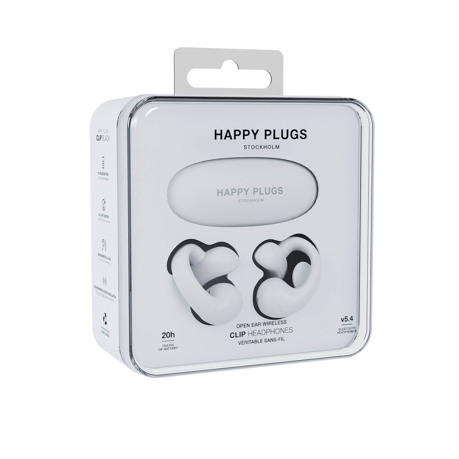 HAPPY PLUGS Headphone Clip OWS True-Wireless White