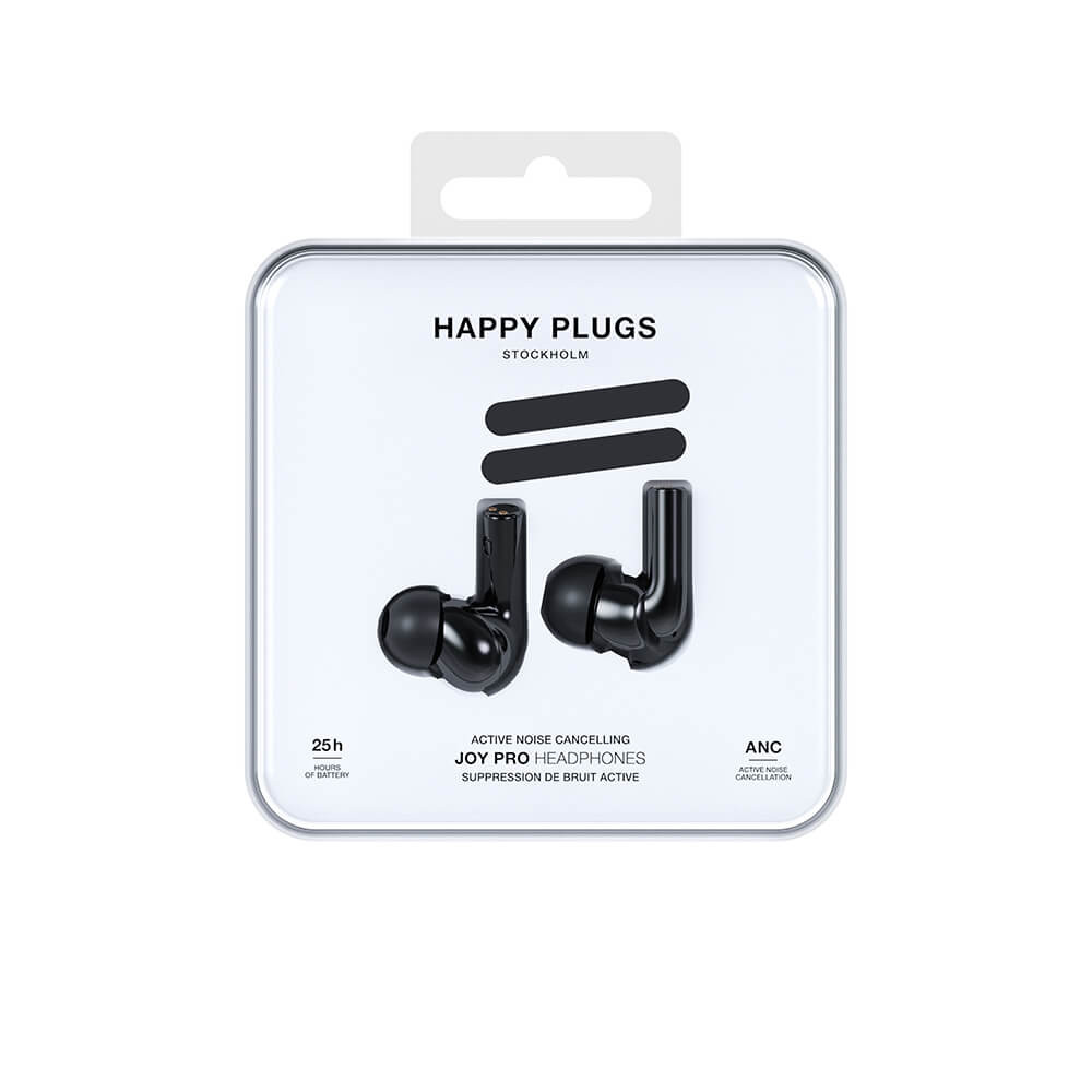 HAPPY PLUGS Headphone JOY Pro In-Ear ANC True-Wireless Black