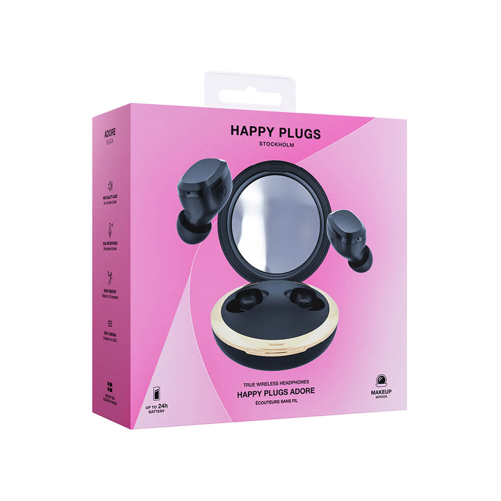 HAPPY PLUGS Headphone Adore In-Ear Black