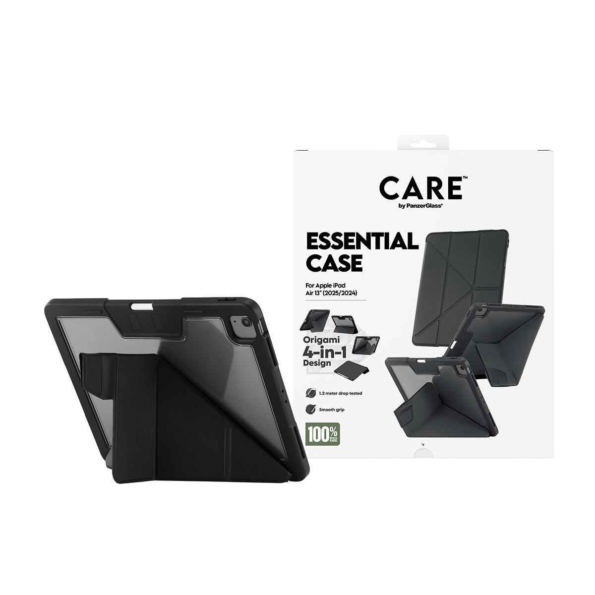CARE Essential Case Black iPad Air 13'' (2024-2026)