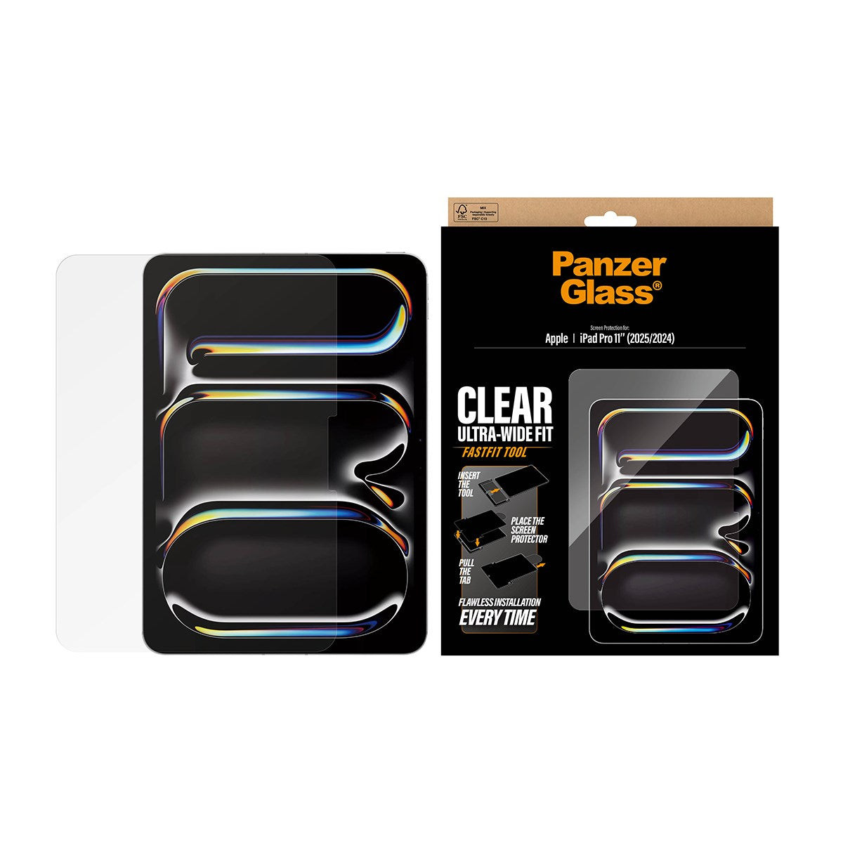PG Screen Protector iPad Pro 11'' (2024-2025) UWF w. Fastfit