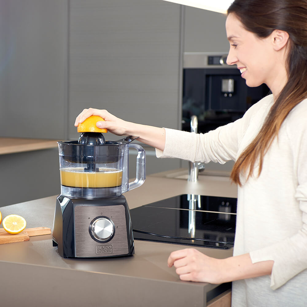 BLACK+DECKER Kjøkkenmaskin 1200W Brushed