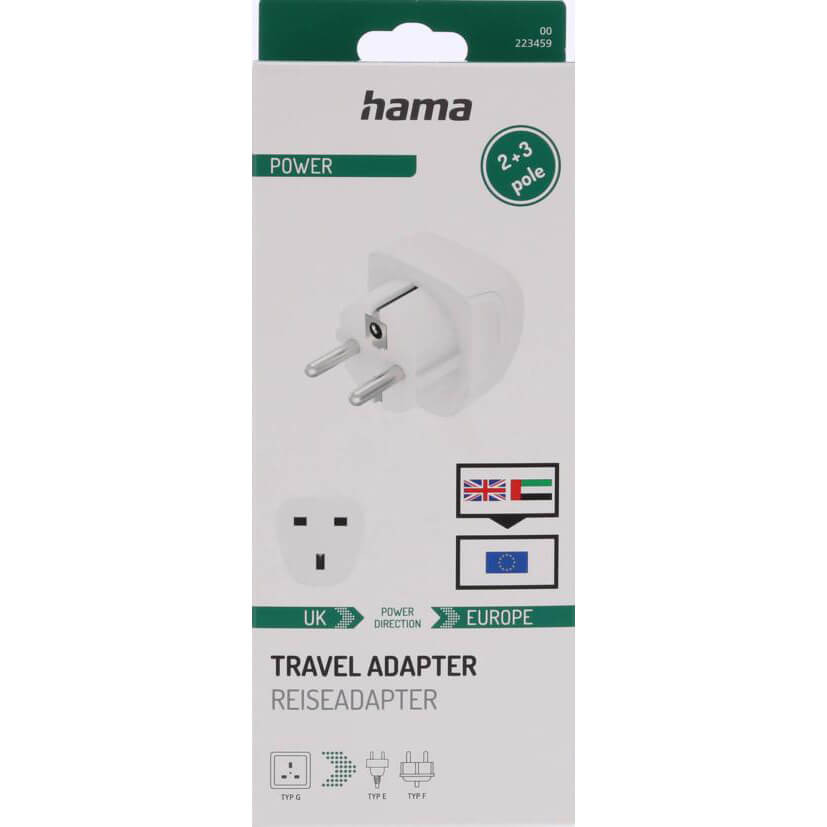HAMA Traveladapter Type G UK-EU