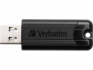 VERBATIM USB 3.2 PinStripe 32GB, Sort