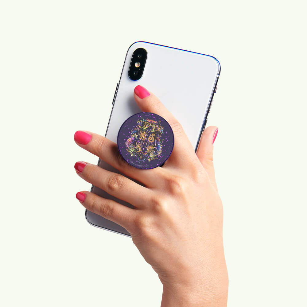 POPSOCKETS PopGrip Licensed Glitter Hogwarts Floral