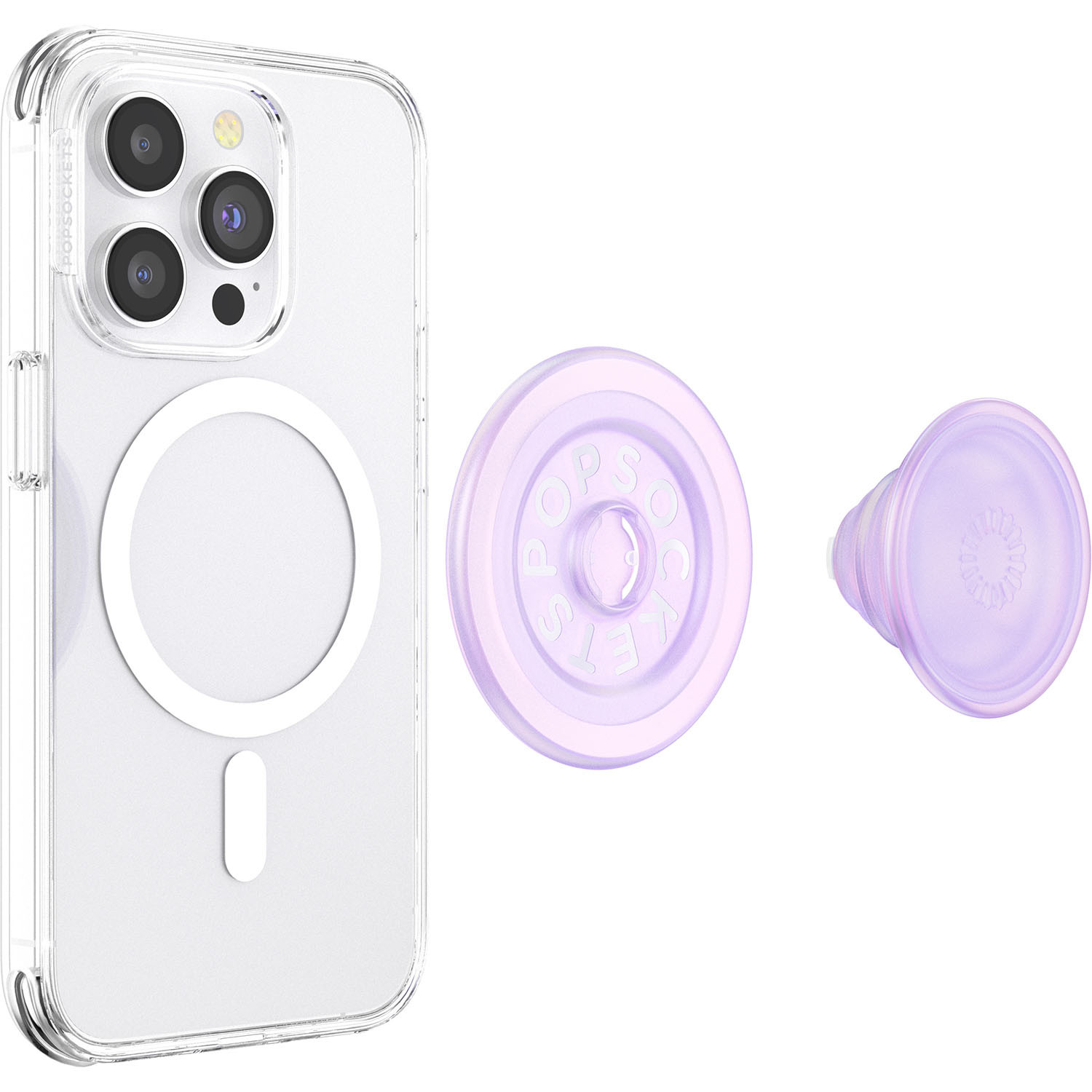POPSOCKETS PopGrip for Magsafe Opalescent Clear