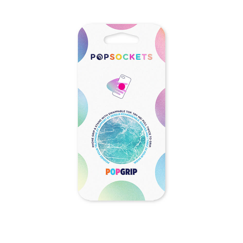 POPSOCKETS Ocean View Avtagbart Grip med Stativfunksjon