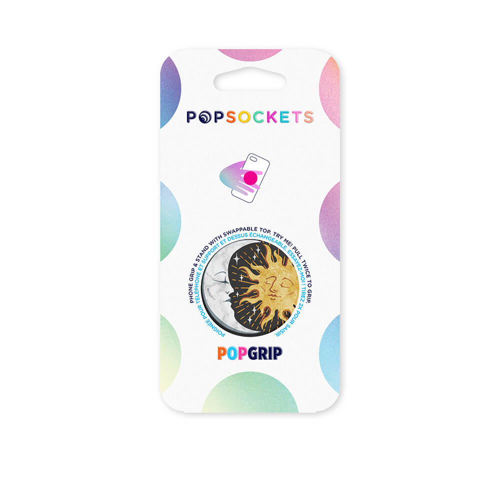 POPSOCKETS Sun and Moon Avtagbart Grip med Stativfunksjon