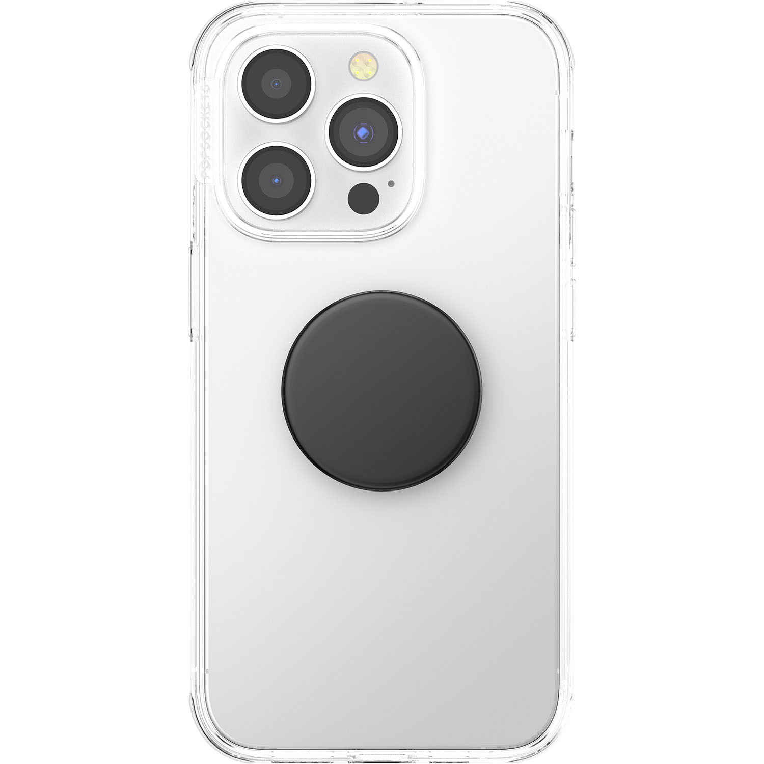 POPSOCKETS Aluminum Black Avtagbart Grip med Stativfunksjon Premium