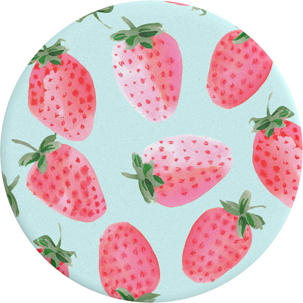 POPSOCKETS Strawberry Rain Avtagbart Grip med Stativfunksjon