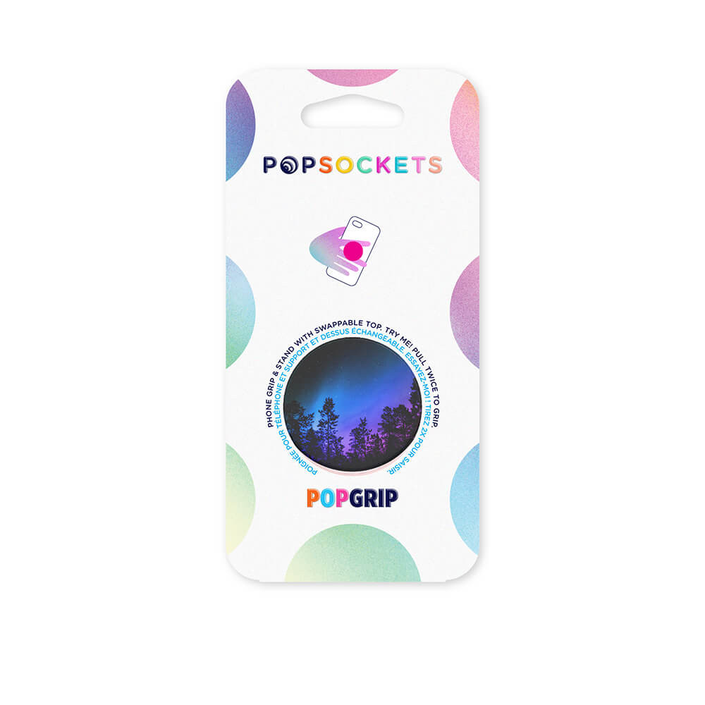 POPSOCKETS Aurora Woods Avtagbart Grip med Stativfunksjon