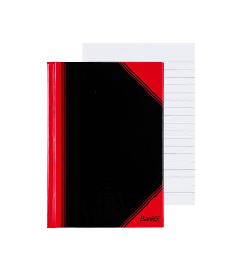 BildeProtokoll A6 96 Blad Linjer Sort/Rød (6 stk)