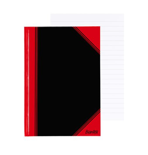BildeProtokoll A5 96 Blad Linjer Sort/Rød (6 stk)