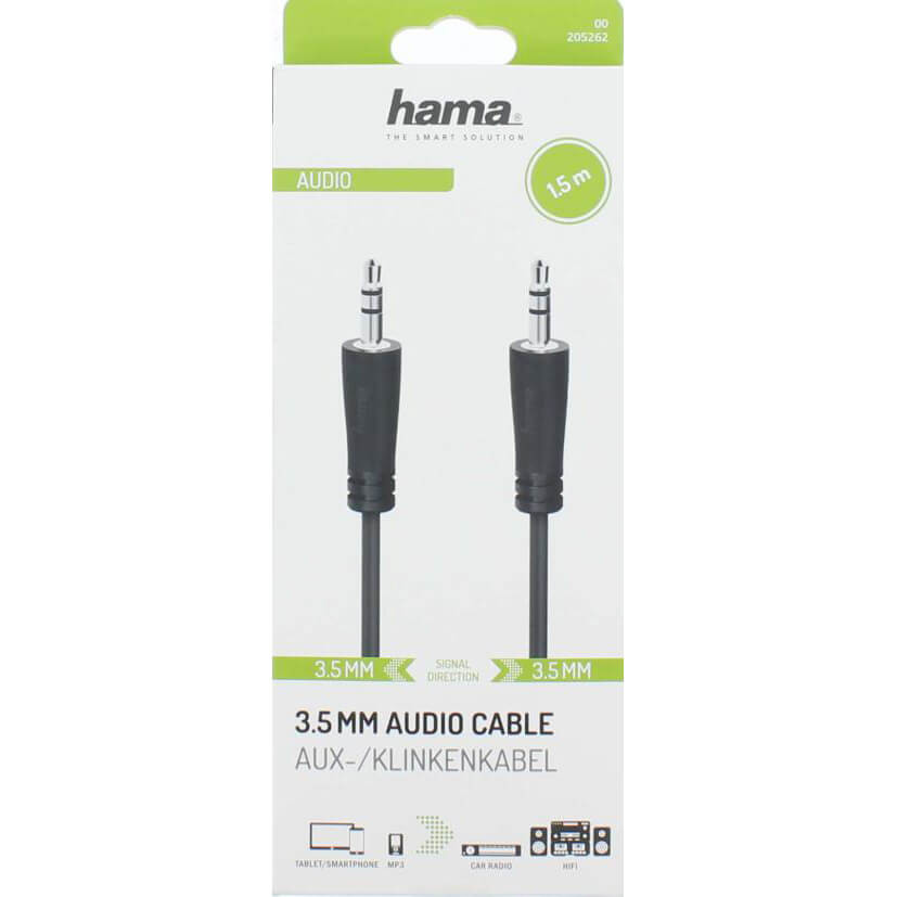 HAMA Cable Audio 3.5mm-3.5mm 1.5m