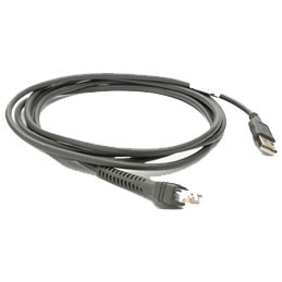 BildeZebra cable CBA-U01-S07ZAR, Grey, USB A, Straight, Straight,