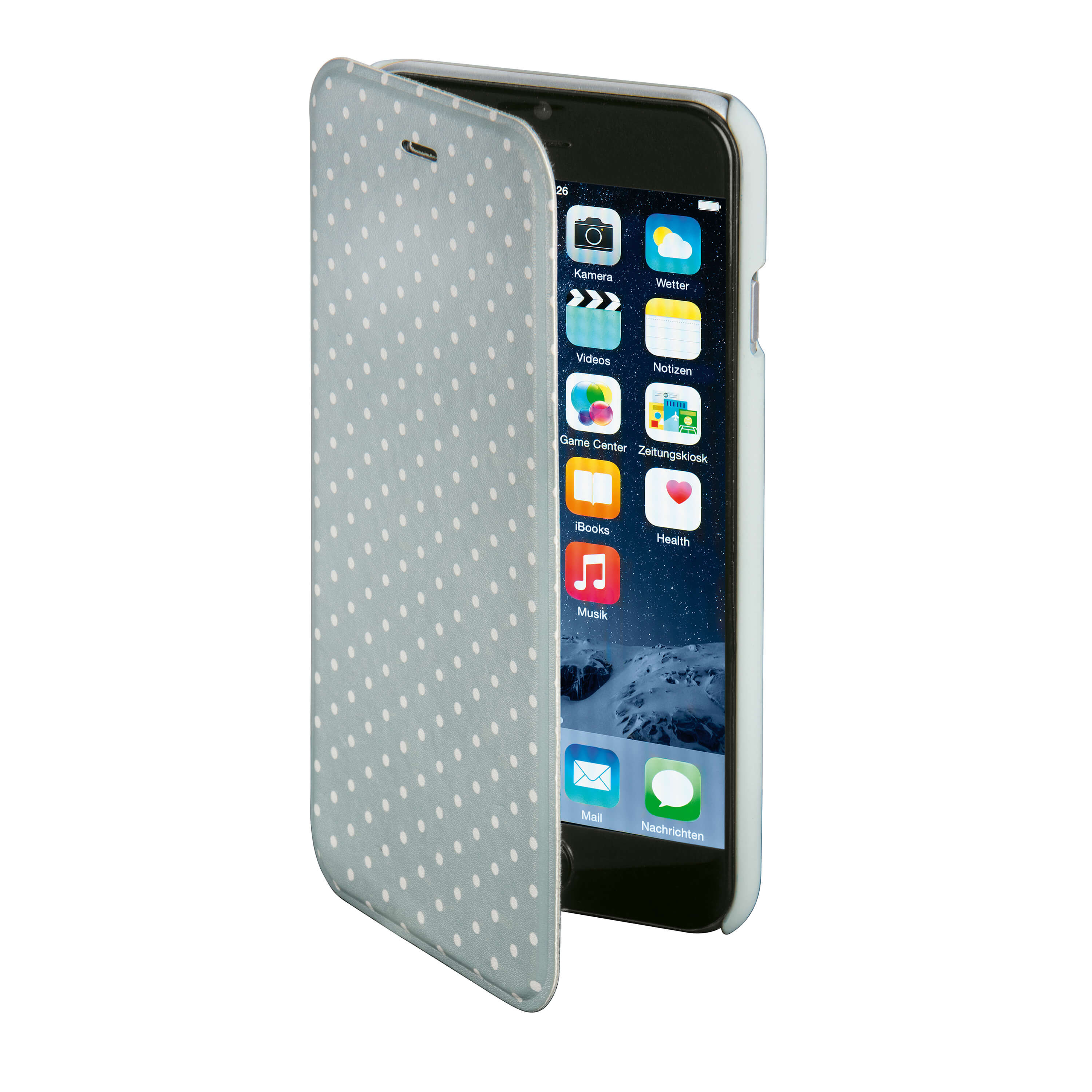 HAMA Lommebokveske DesignLine iPhone 6/7/8/SE Dots Glow Grey