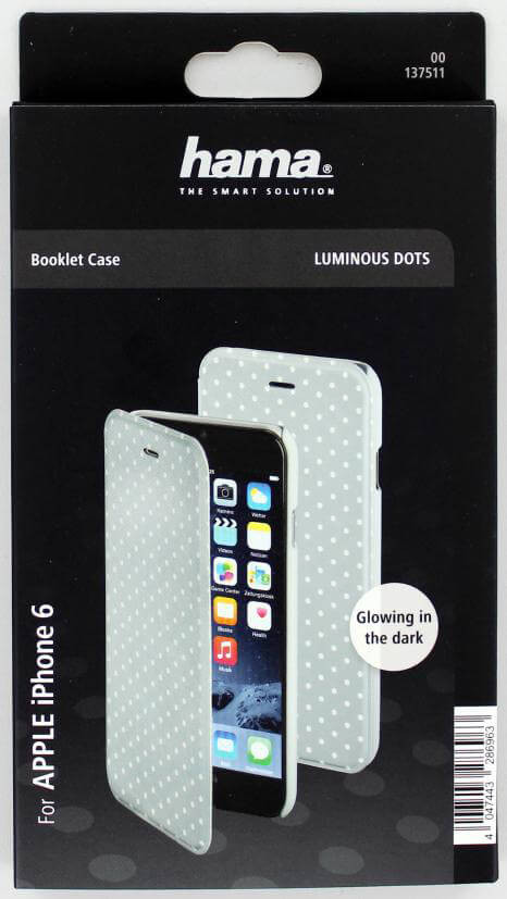 HAMA Lommebokveske DesignLine iPhone 6/7/8/SE Dots Glow Grey