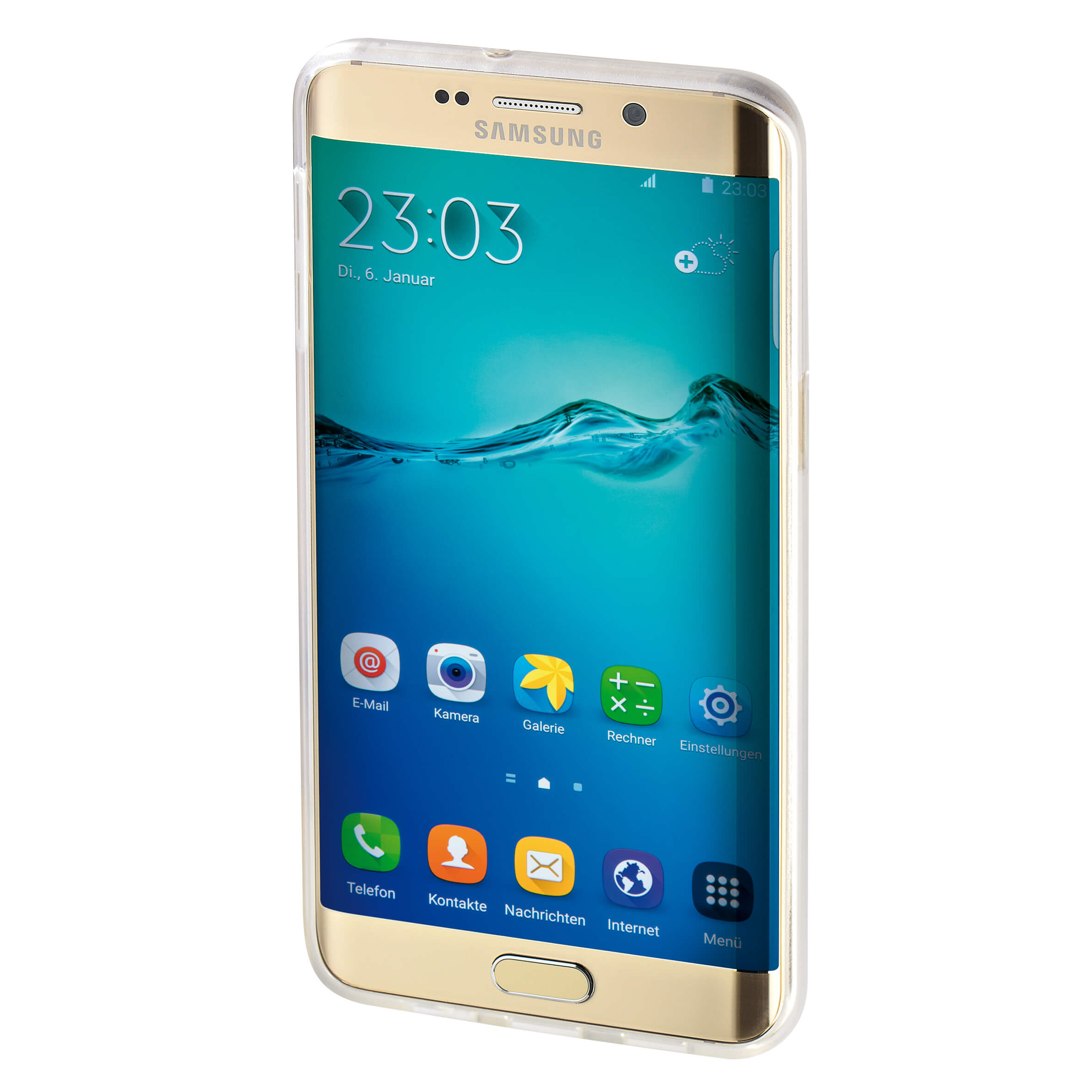 HAMA Mobildeksel Transparent Crystal Samsung S6 Edge+