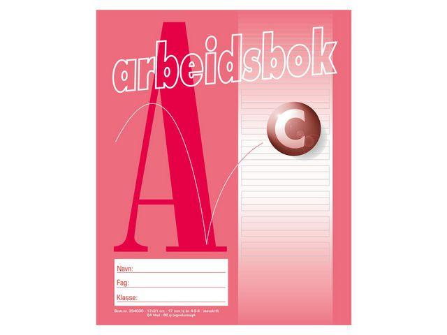BildeArbeidsbok 17X21 80G 17Mm 4:5:4 Hj.linje (20 stk)