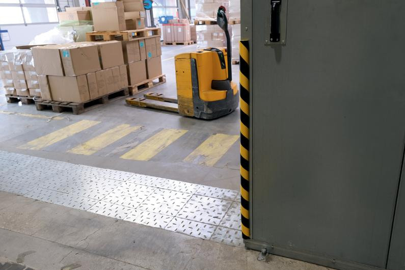 Veggbeskyttelse Durable S32R Gul/Sort