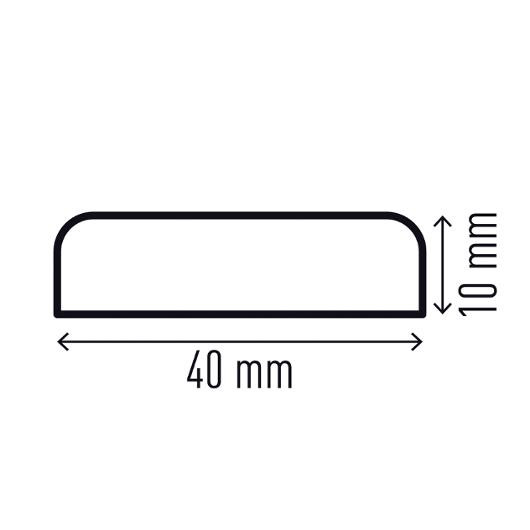 Veggbeskyttelse Durable S10 Gul/Sort