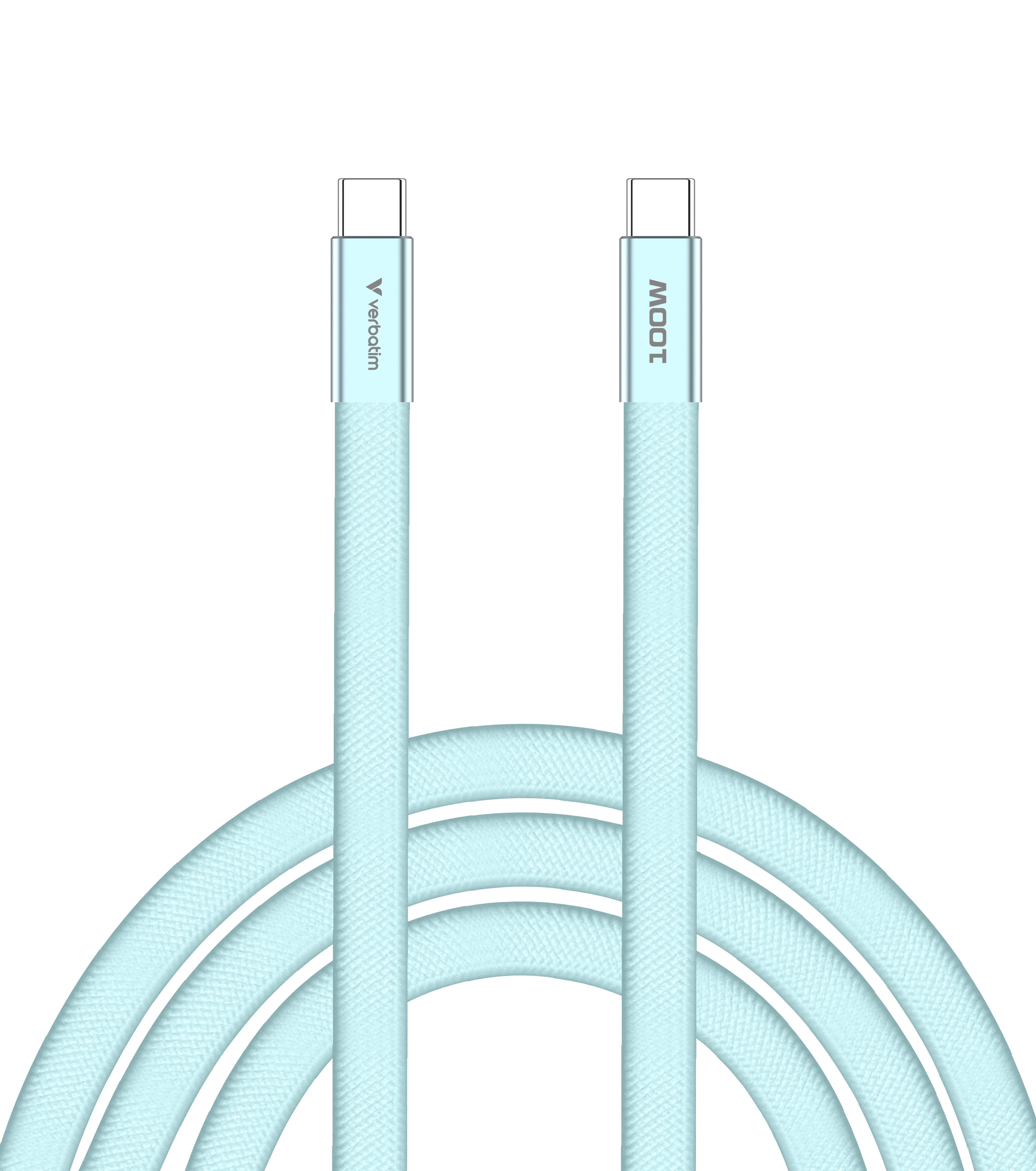 VERBATIM SoftTouch USB-C to C cable 100W 120 cm - Blue