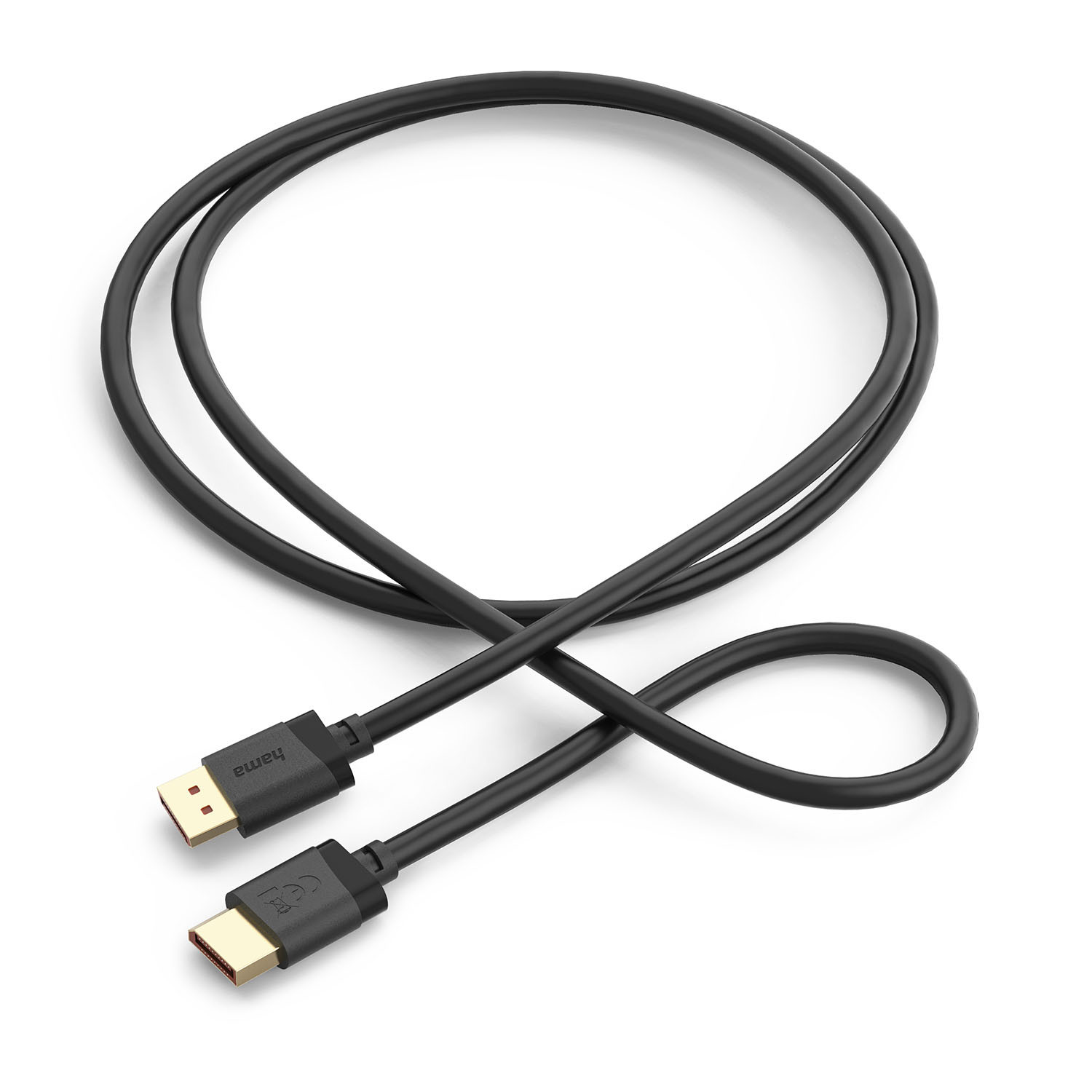 HAMA Cable DisplayPort 2.1 8K Ultra-HD 40 Gbit/s Black 2.0m