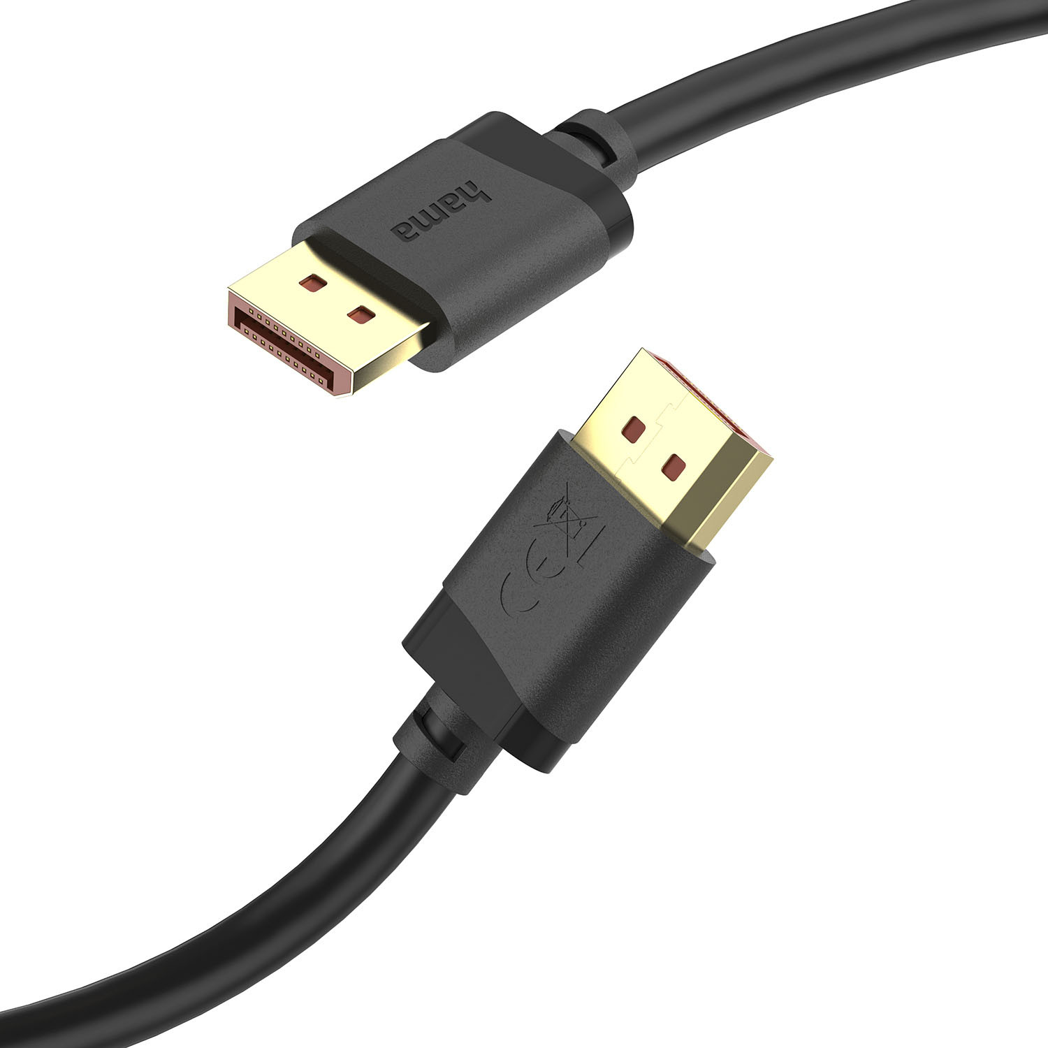 HAMA Cable DisplayPort 2.1 8K Ultra-HD 40 Gbit/s Black 2.0m