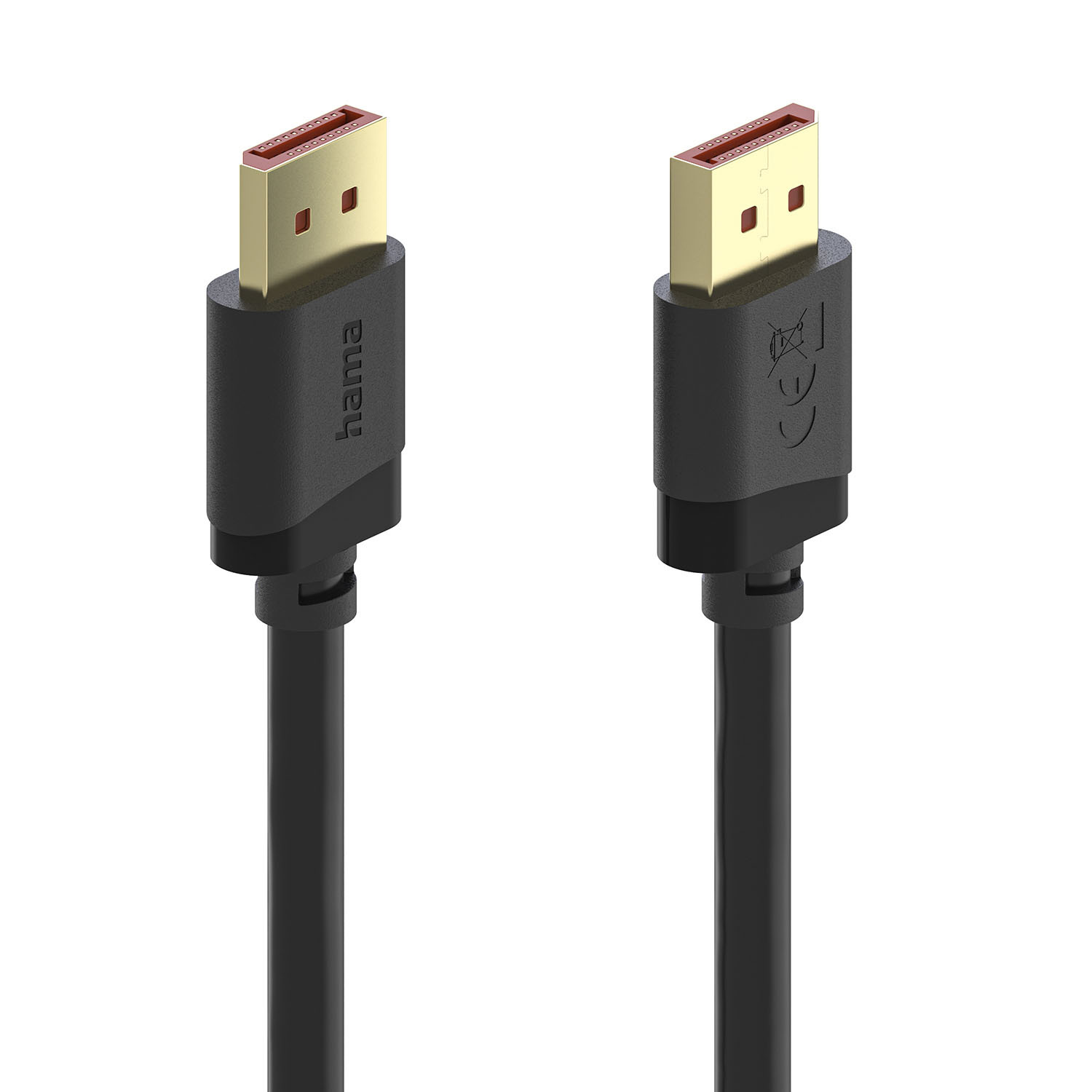 HAMA Cable DisplayPort 2.1 8K Ultra-HD 40 Gbit/s Black 2.0m