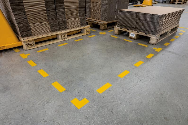 Gulvmerking Durable L Permanent (10 stk)