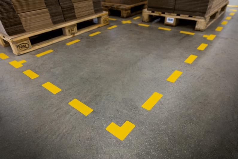 Gulvmerking Durable L Permanent (10 stk)