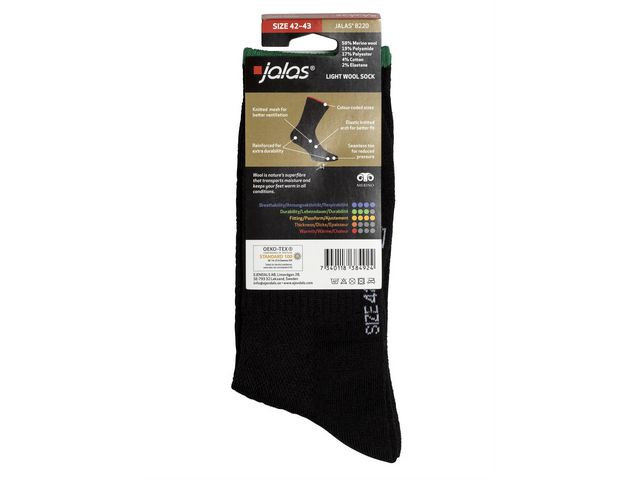 Ullsokk Jalas 8220 39-41 Sort (6 par)
