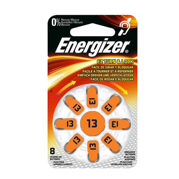 ENERGIZER batteri høreapparat Zinc Air 13 8-pack