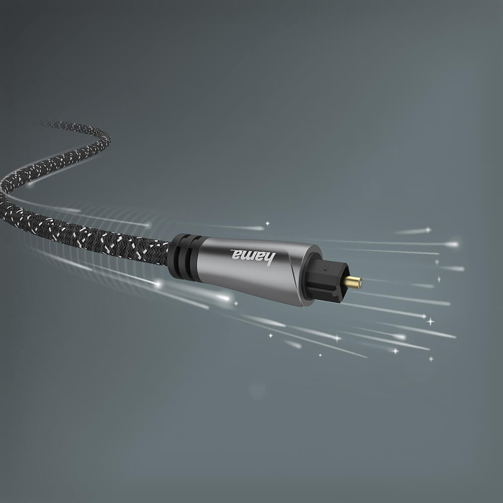 HAMA Cable ODT Metal Black 1.5m