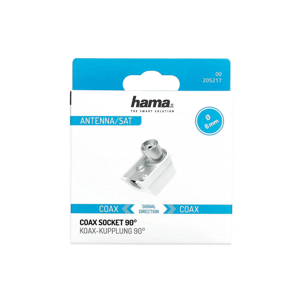 HAMA Antenna Socket Coax Angle Screw On