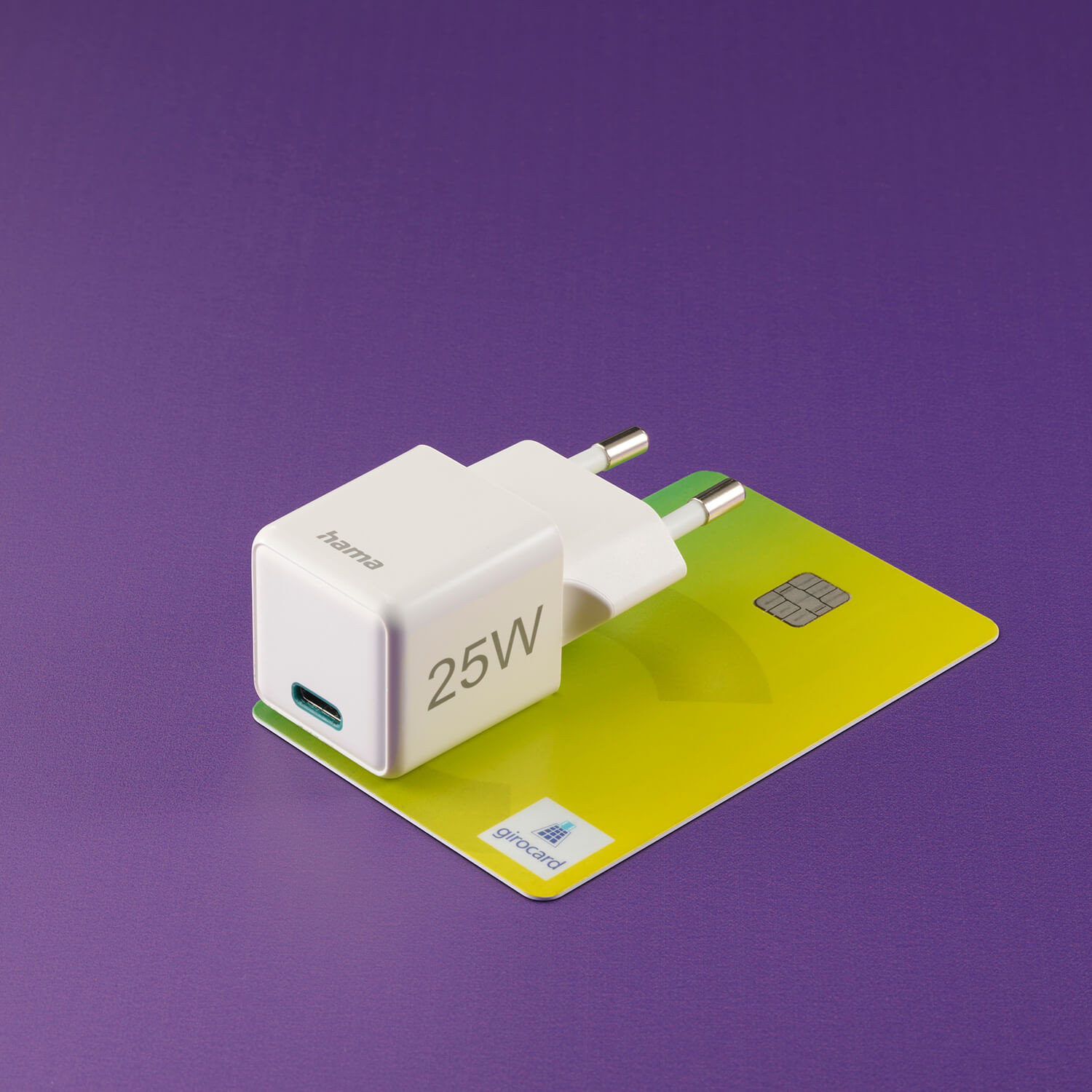 HAMA Mini Fast Charger USB-C PD 25W White