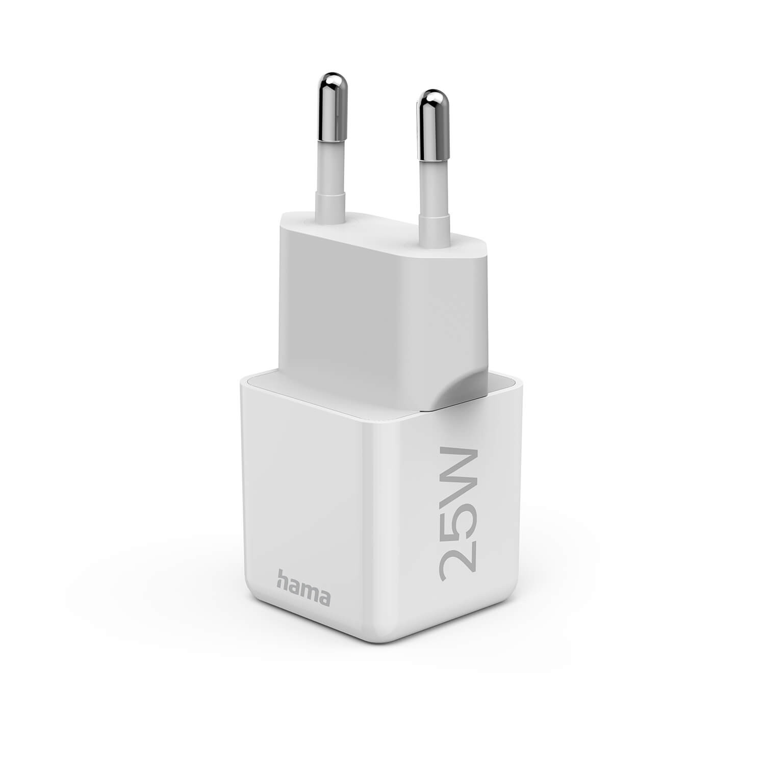 HAMA Mini Fast Charger USB-C PD 25W White