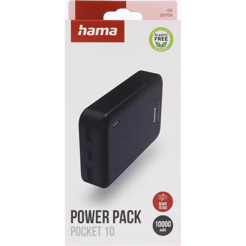 HAMA Powerbank 10000mAh 2xUSB-A Anthracite