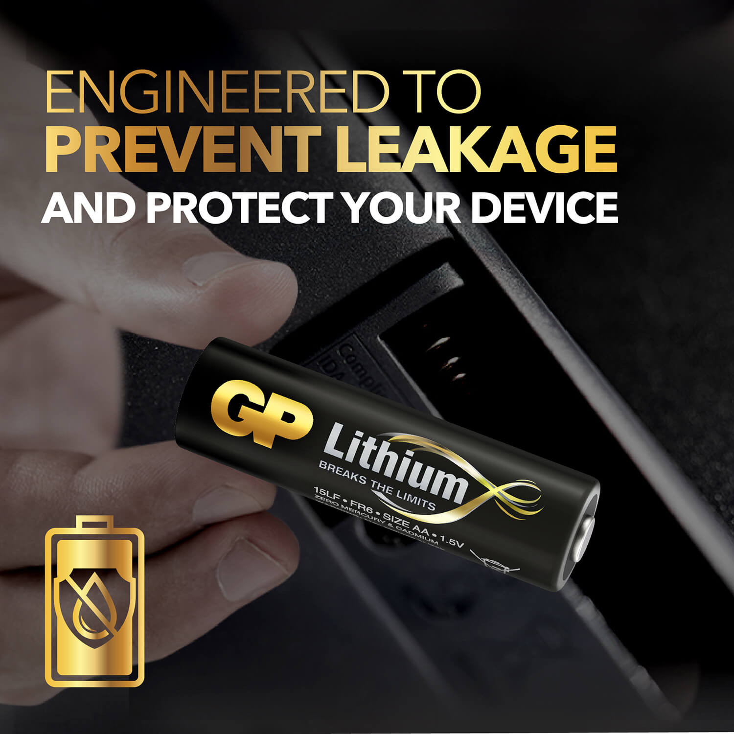 GP Lithium AA Battery 1,5V 4-pack