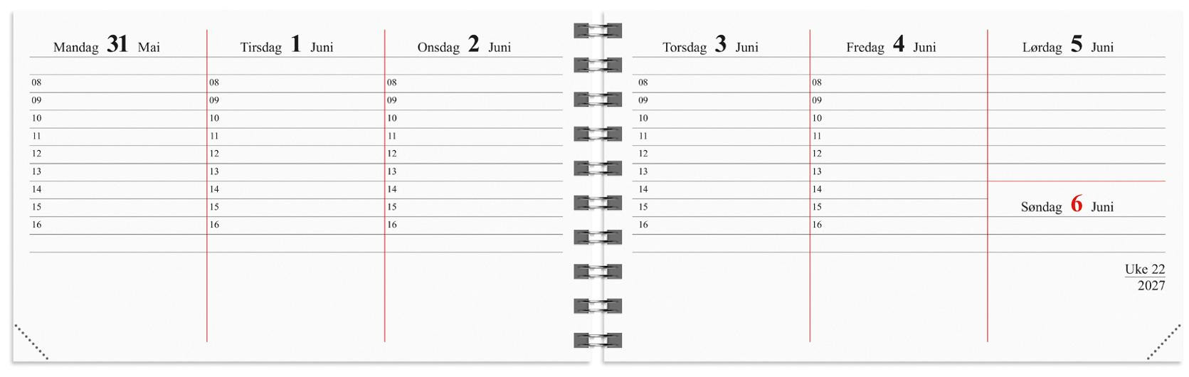 Kombikalender Grieg 2027 Spiral