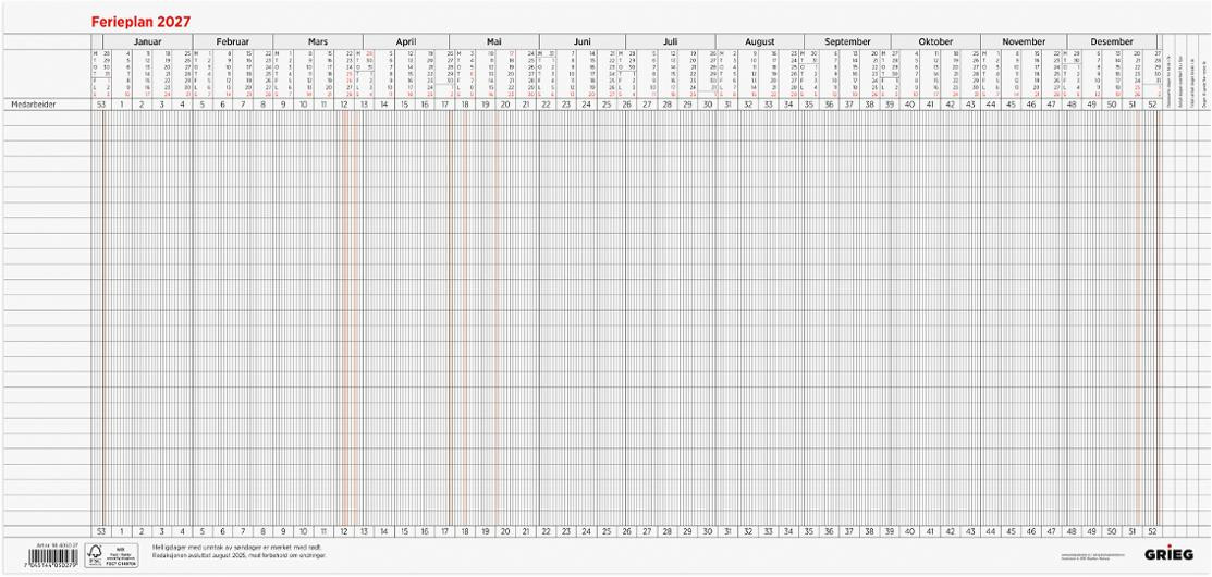 BildeFerieplan Grieg 2027