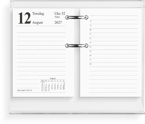 Bordkalender Grieg 2027 Norsk