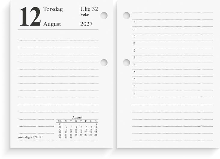 Bordkalender Grieg 2027 Norsk