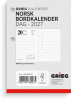 Bordkalender Grieg 2027 Norsk