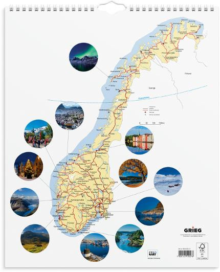 Billedkalender Grieg 2027 Norge
