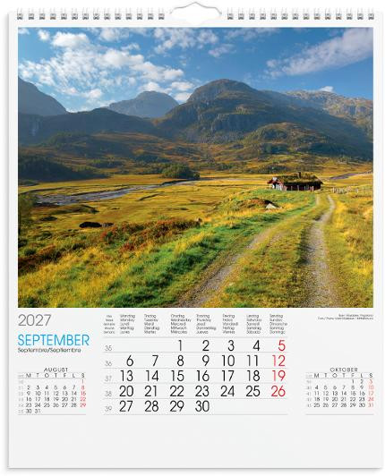 Billedkalender Grieg 2027 Norge