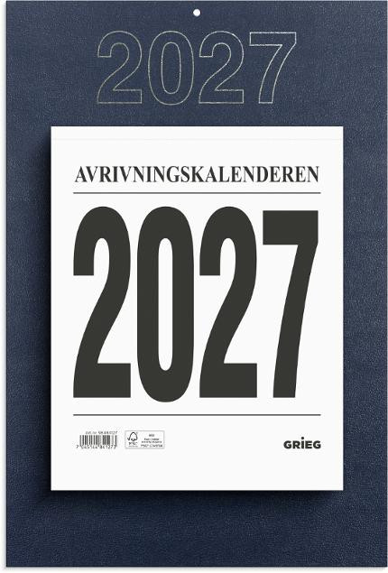 BildeAvrivningskalender Grieg 27 Stor M/Plate