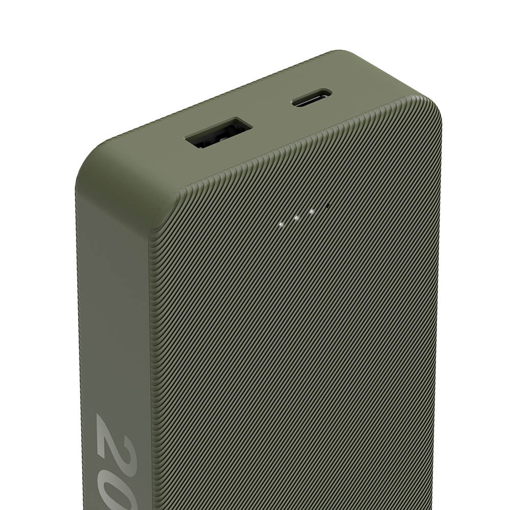 HAMA Powerbank Colour 20 20000mAh USB-C+USB-A Green