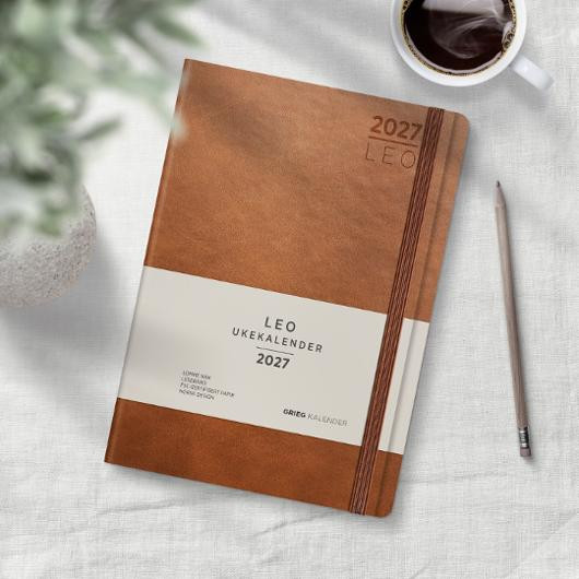 Ukekalender Grieg Leo A5 Lite 27 Brun